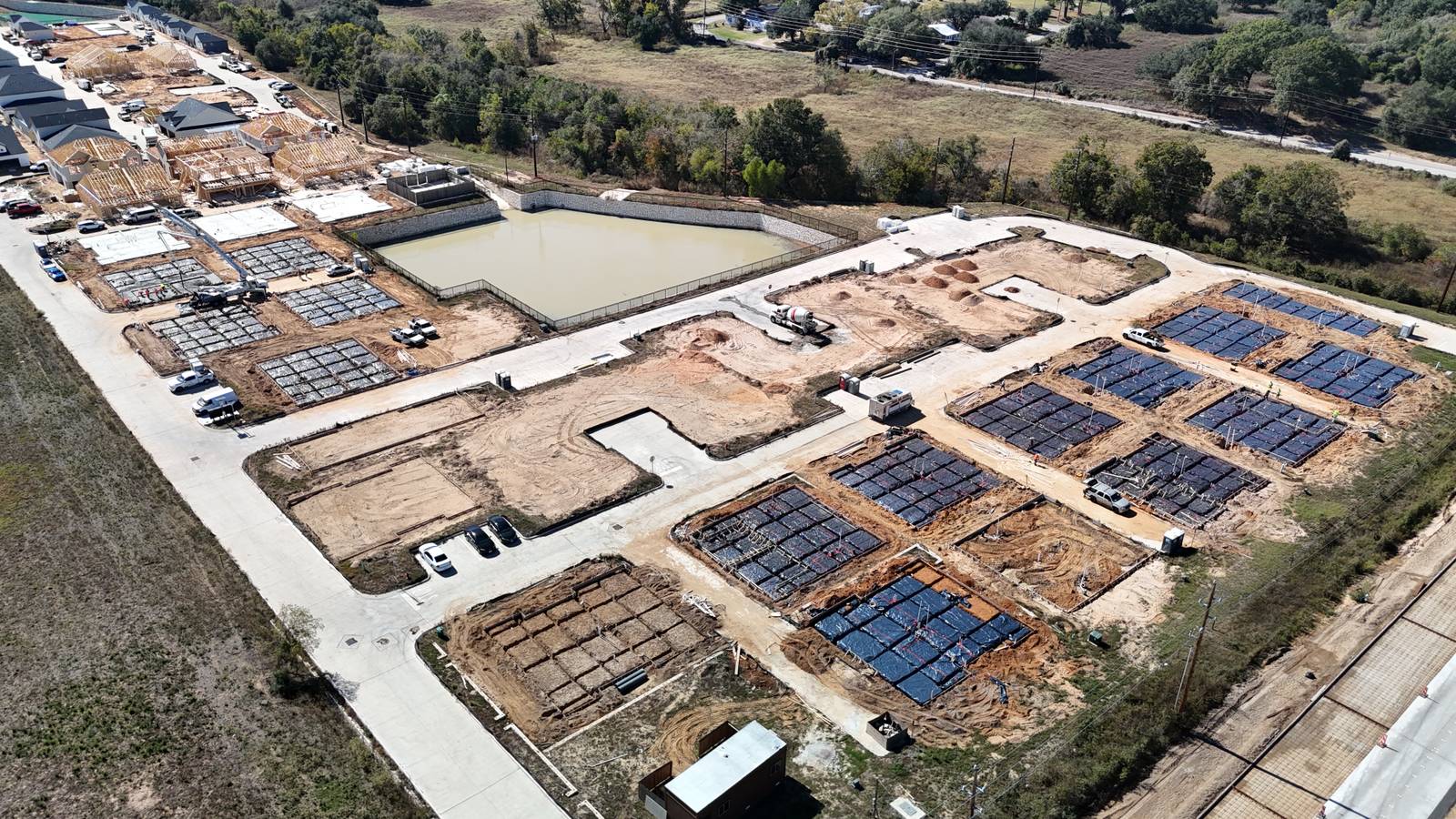 Fulshear residential concrete jobsite