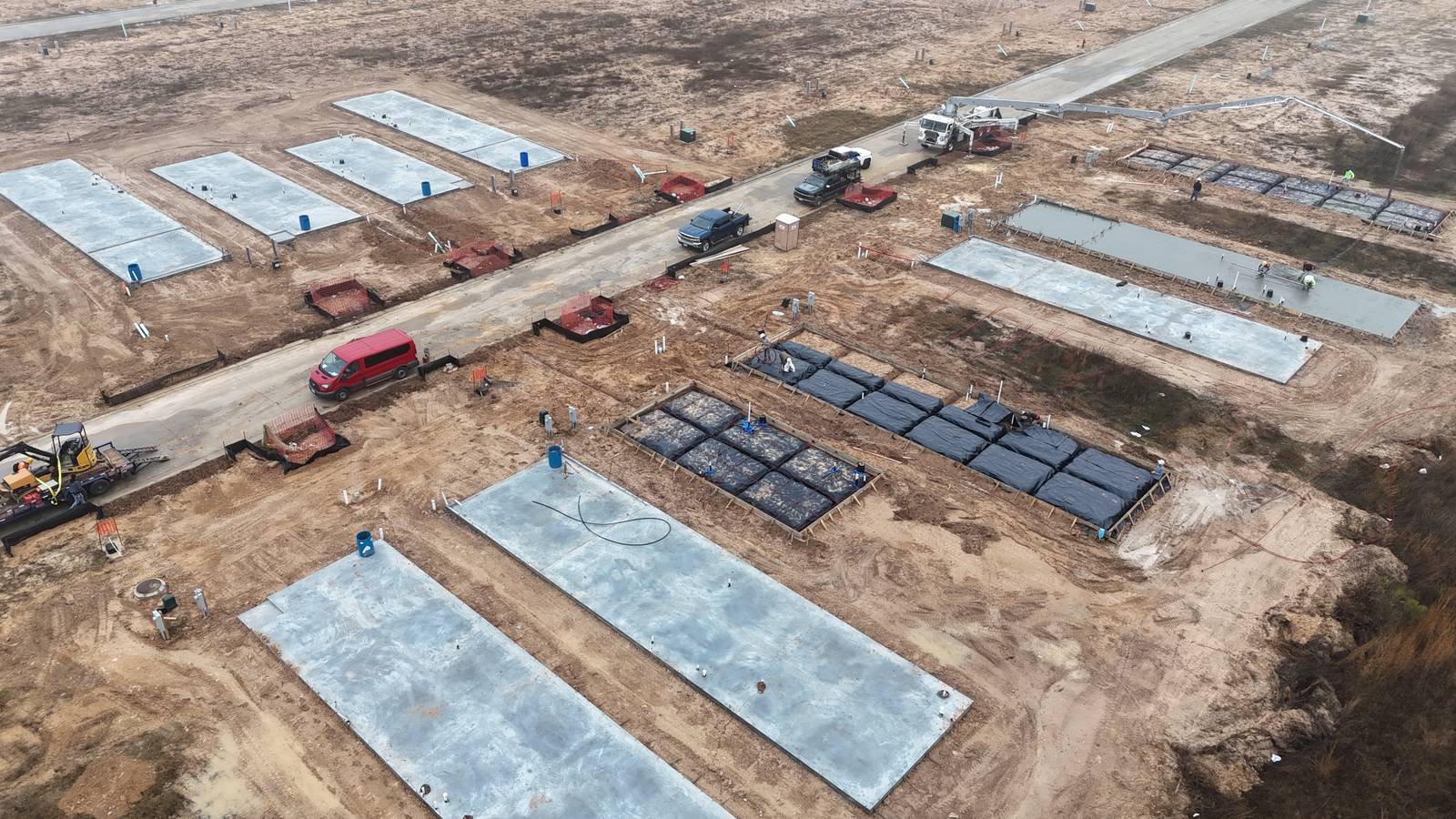 Liberty County residential concrete jobsite