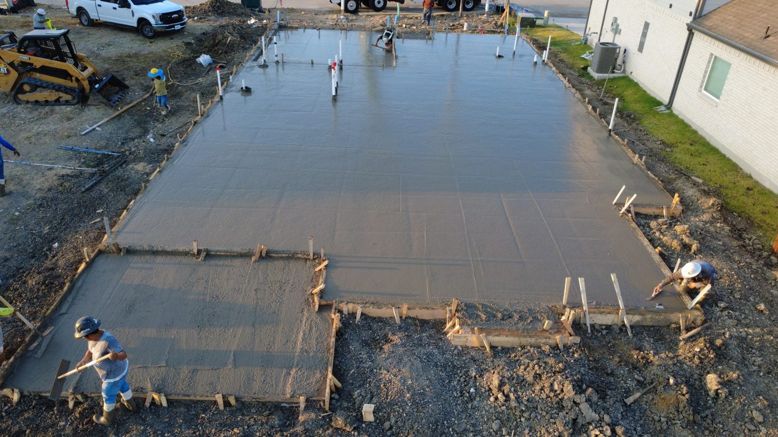 McKinney residential concrete jobsite