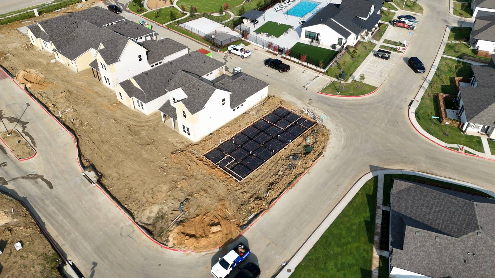 Midlothian residential concrete jobsite