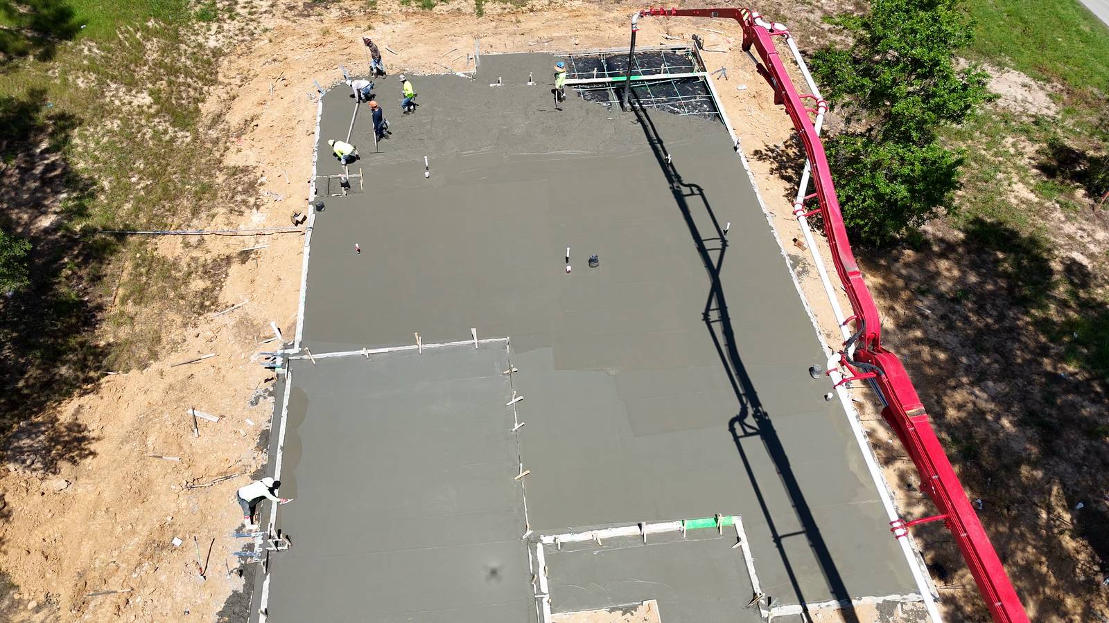 Near Hockley residential concrete jobsite