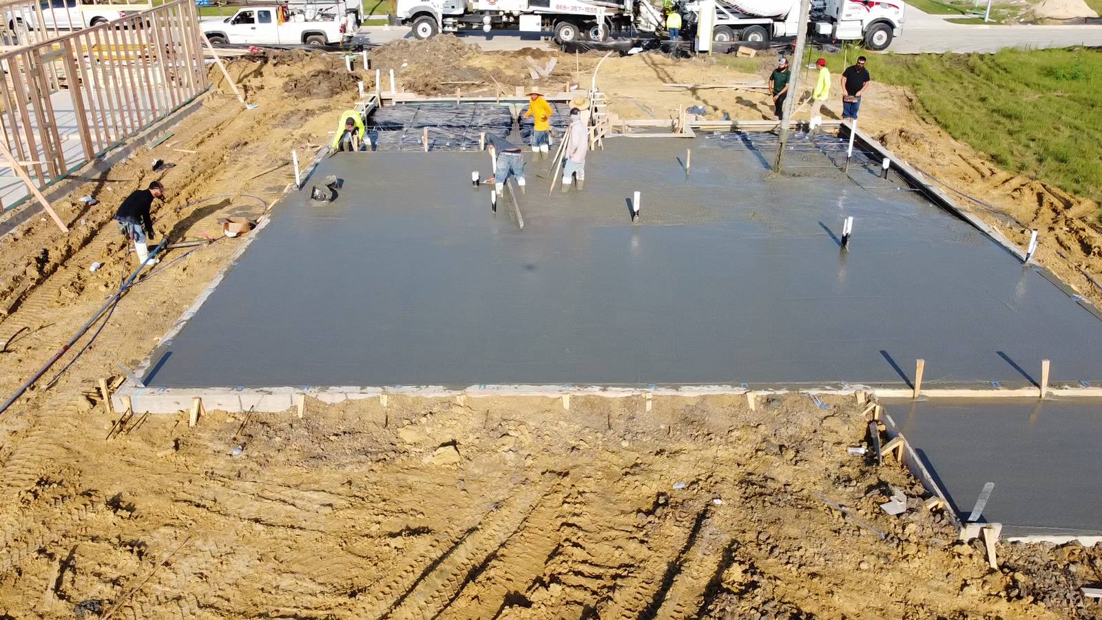 Near Mont Belvieu residential concrete jobsite