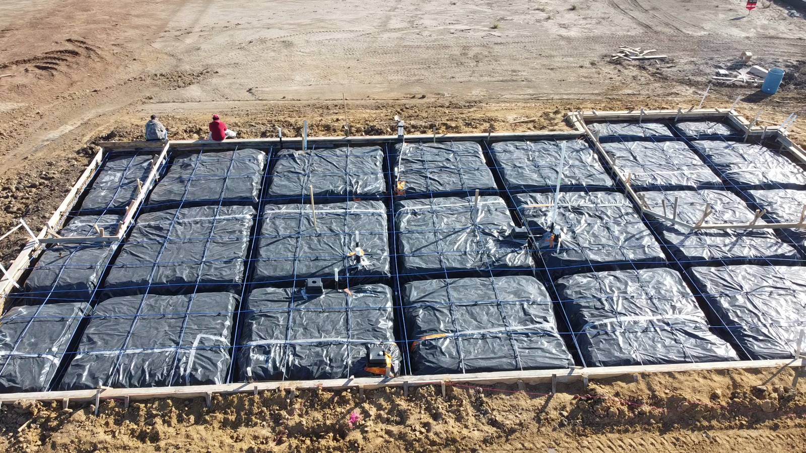 Near Pearland residential concrete jobsite