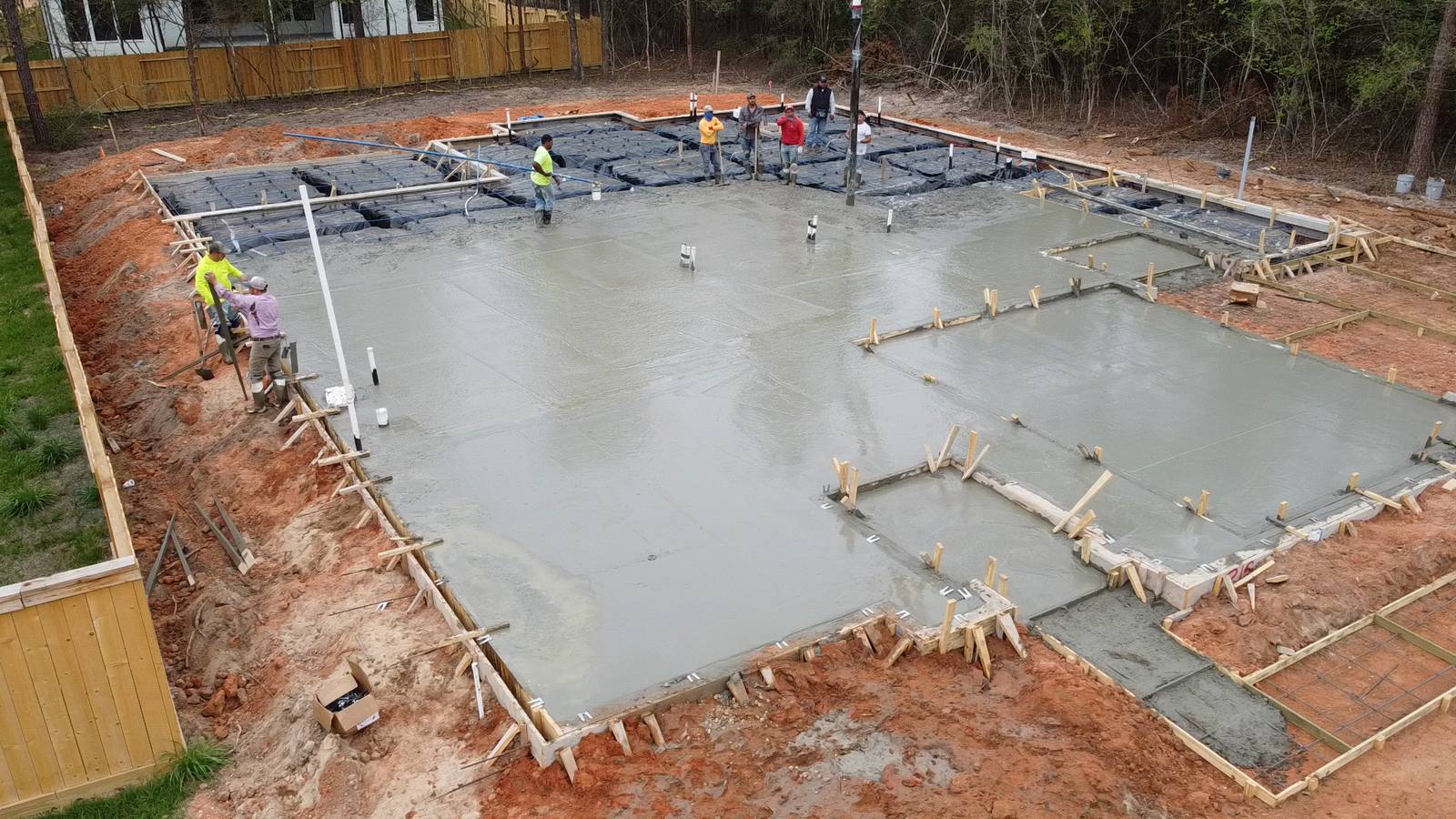 Near Willis residential concrete jobsite