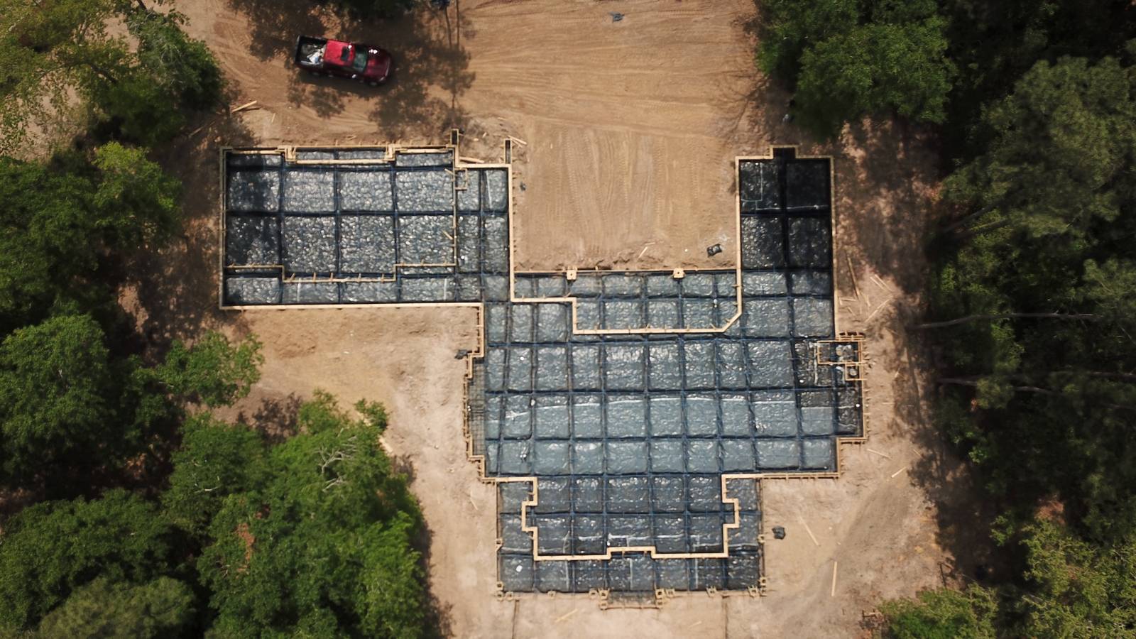 Northwest Harris County residential concrete jobsite
