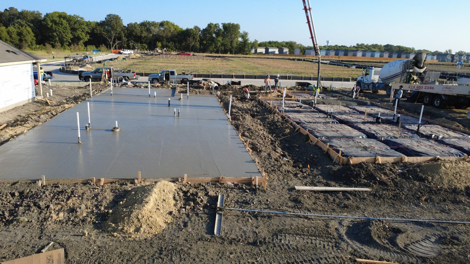 Princeton residential concrete jobsite